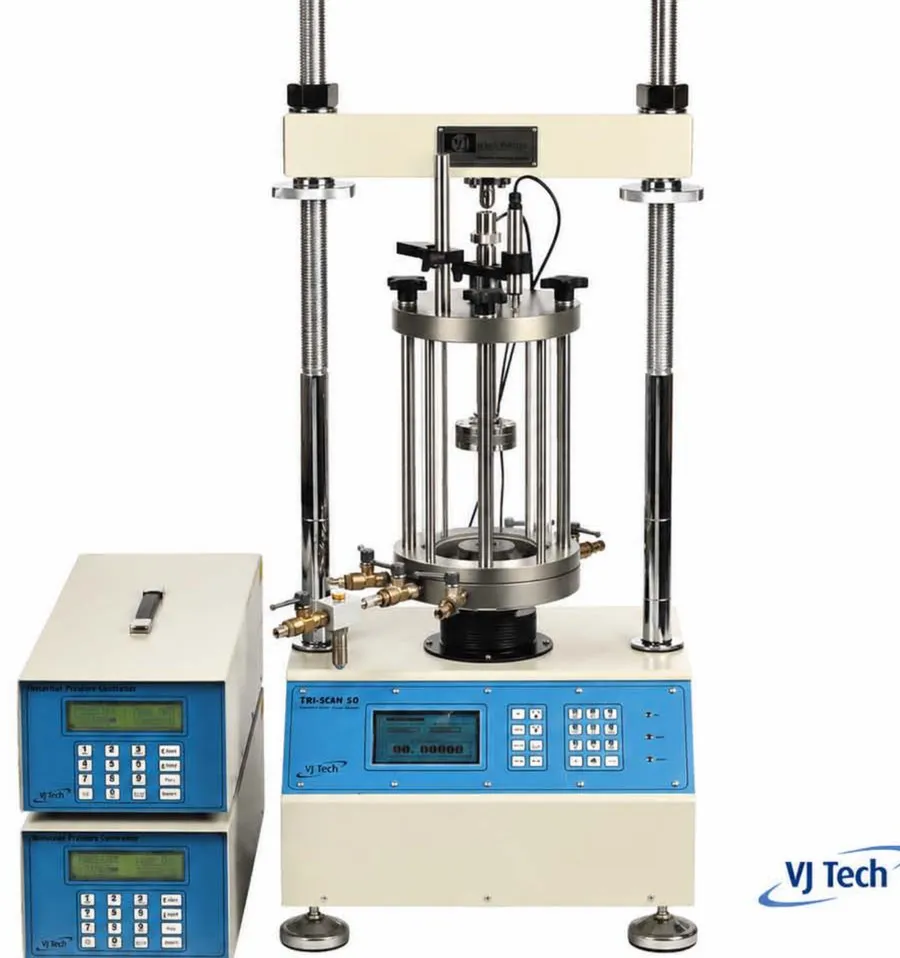 Laboratory testing frame with digital controls