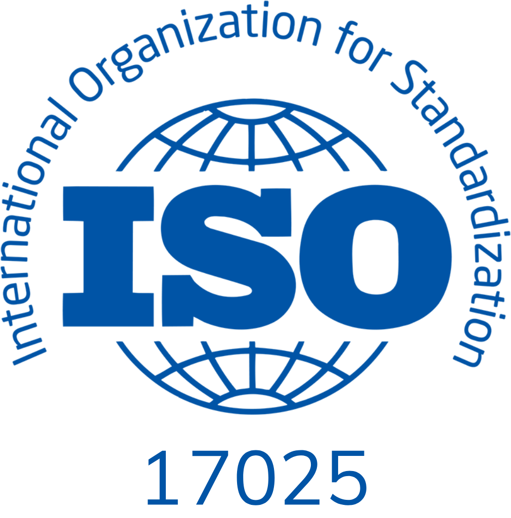 ISO 17025 accreditation badge for the Service and Calibration Department